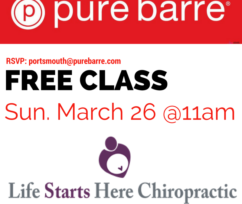 pure barre, chiropractor Kittery Maine, chiropractor Kittery ME, community event, next free community event, seacoast events